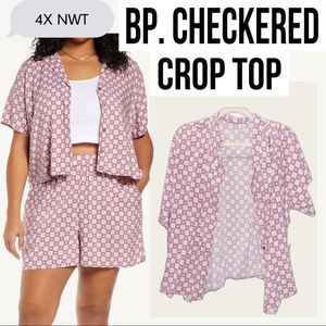 Trendy Checker Button Up